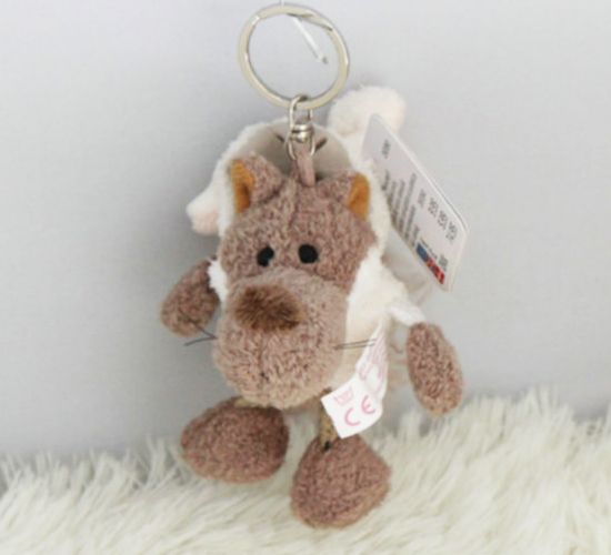 lovely nici white wolf stuffed animals chain key chain plush